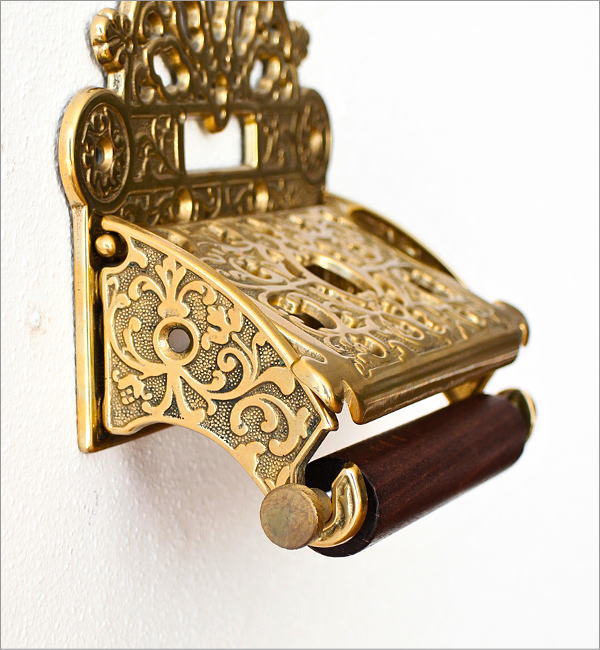 レトロな真鍮のペーパーホルダー A(4)