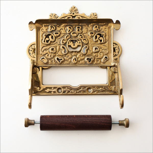 レトロな真鍮のペーパーホルダー A(5)