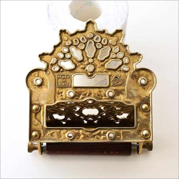 レトロな真鍮のペーパーホルダー A(6)