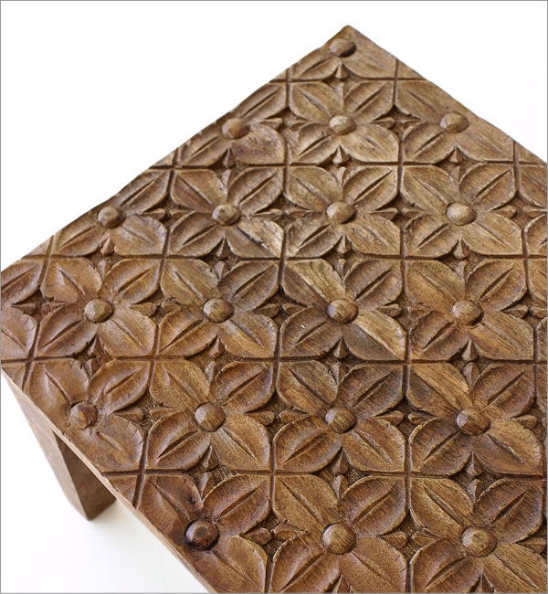 花台 木製 おしゃれ 室内 天然木 無垢材 ミニテーブル ベッド ソファ