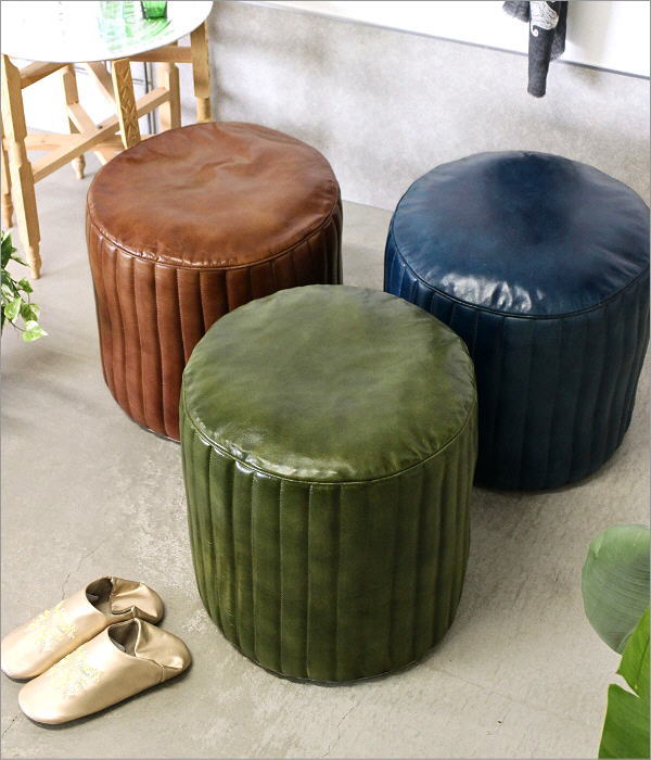 レザークッションスツール 3カラー(1)
