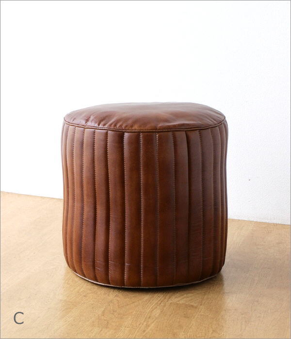 プフクッション スツール おしゃれ レザー 本革 プフ クッション