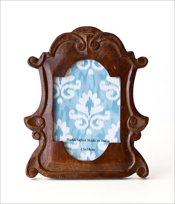 ウッドカービングフォトフレーム(5)