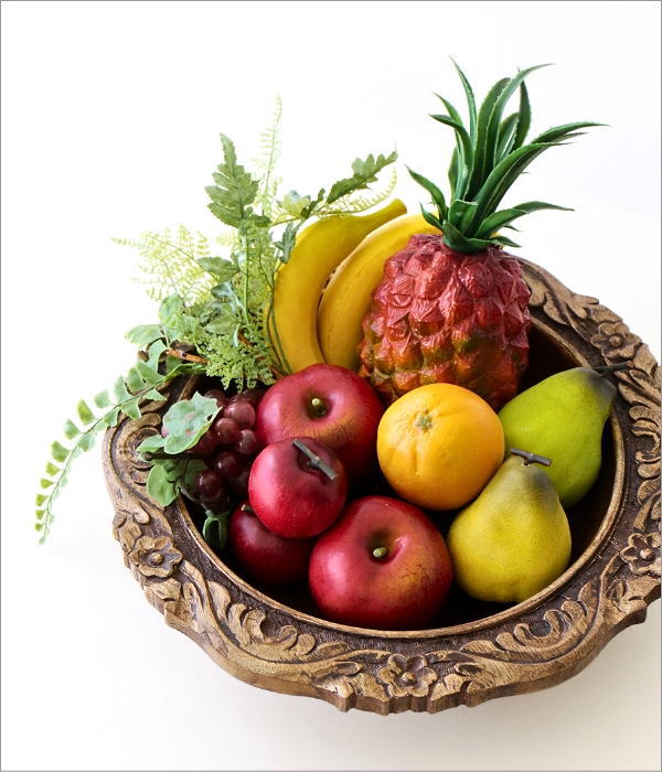 ウッドカービングボウル L(1)