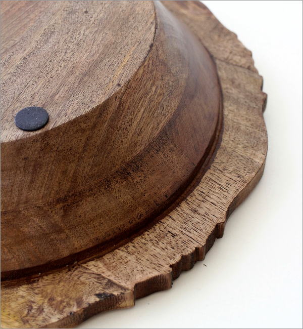 ウッドカービングボウル L(4)