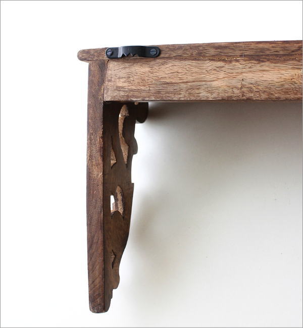 ウッドカービングウォールシェルフ(6)