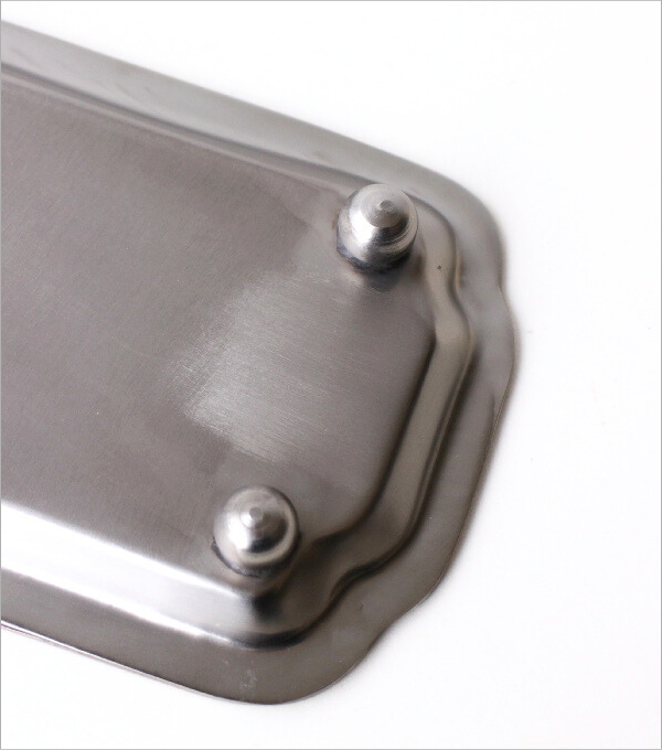 スチールと真鍮のロングトレイ(4)