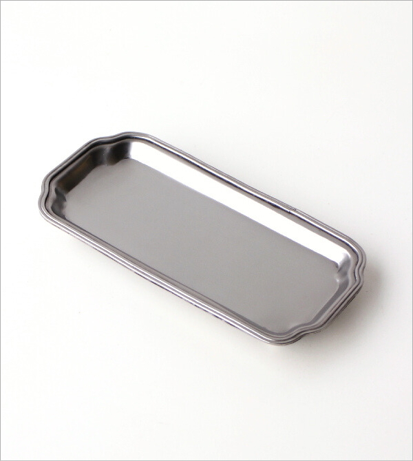 スチールと真鍮のロングトレイ(6)