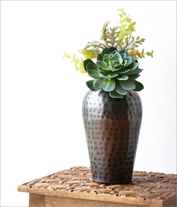 花瓶 フラワーベース アイアン 金属 メタル おしゃれ ドライフラワー