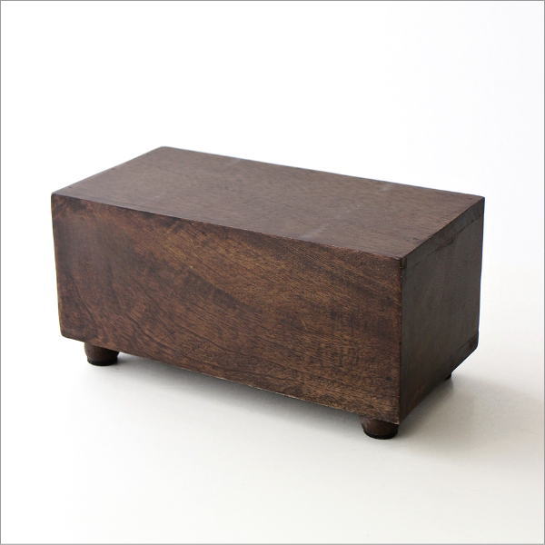 2ドロアーカービングミニチェスト(6)