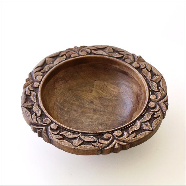 ウッドカービングボウル S(6)