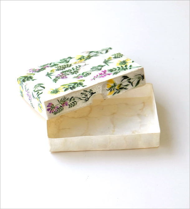 カードボックス おしゃれ カードケース かわいい ポストカード レター 収納 インテリア カピス 雑貨 カピスフラワーガーデン カードbox Ras7507 ギギliving