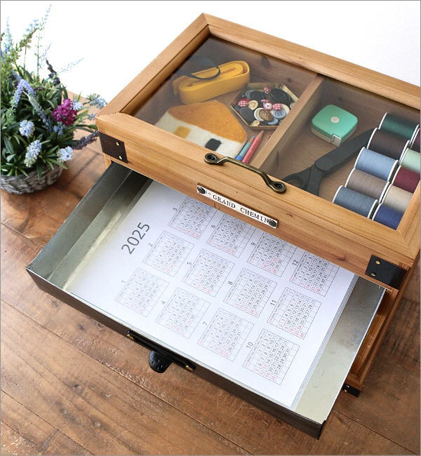 装飾的な金属製コレクションボックス ccb-3828mr.jpg