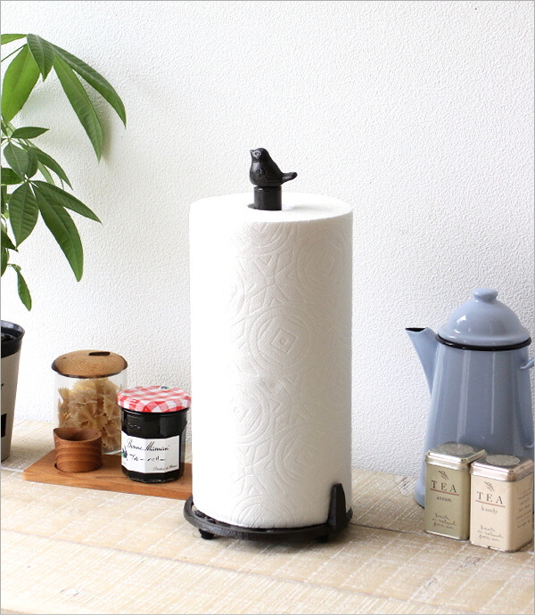 アイアンのキッチンペーパーホルダー  バード(1)