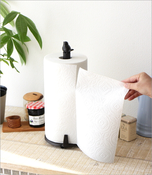 アイアンのキッチンペーパーホルダー  バード(4)