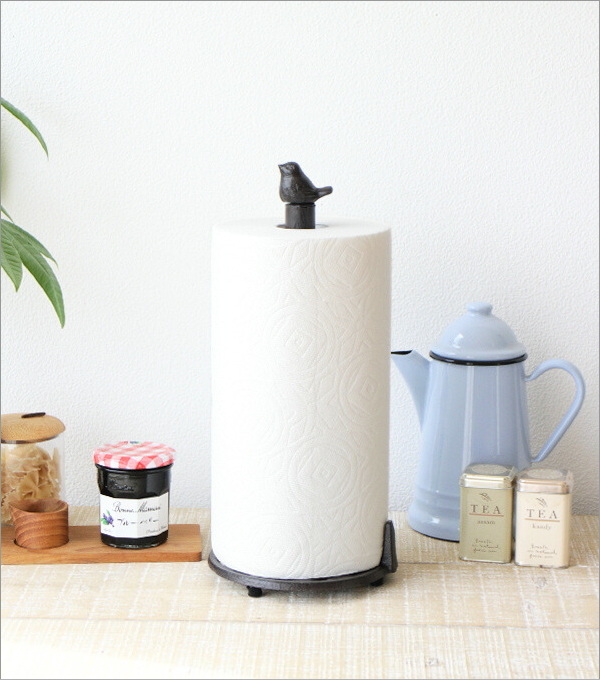 アイアンのキッチンペーパーホルダー  バード(5)