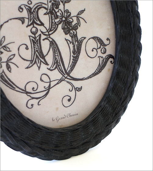 フォトフレーム ラタン風オーバル(2)