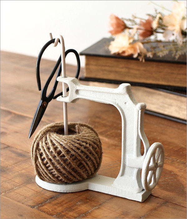 アンティークな麻ひも＆ハサミスタンド(1)