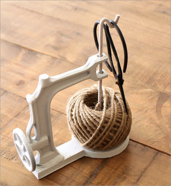 アンティークな麻ひも＆ハサミスタンド(2)