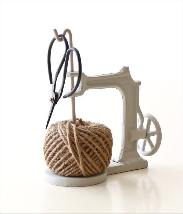 アンティークな麻ひも＆ハサミスタンド(7)