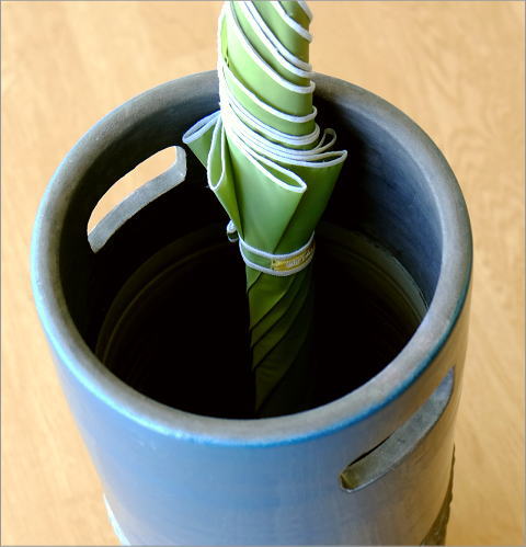 ハーフカラー陶器の傘たて【送料無料】(2)