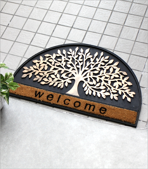 玄関マット 屋外 おしゃれ welcome エントランスマット シンボル