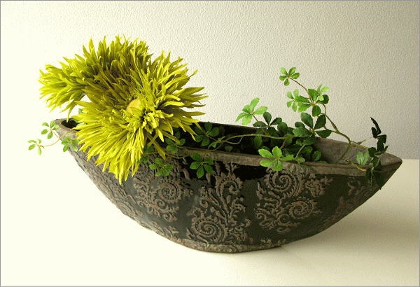 陶器の花瓶 クラシックベースB(3)