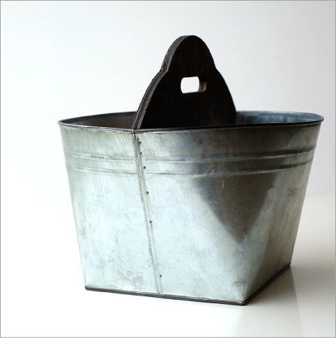 Tin バスケット ウッドバー(3)