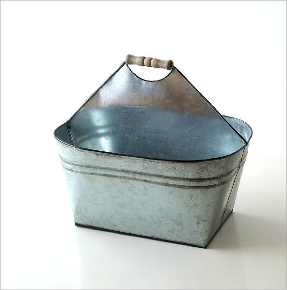 Tin バスケット ウッドハンドル(4)