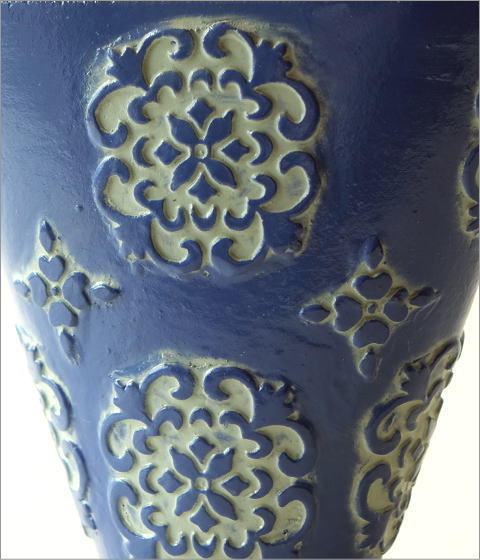 陶器のミニベース ブルーメ(2)