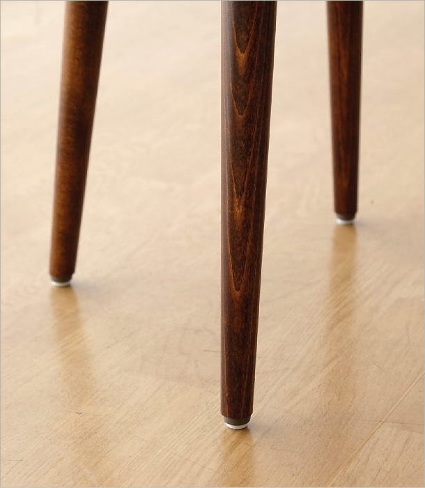 スツール ブラックウォールナット 一枚板 ミズナラ材 無垢 漆塗り 日本