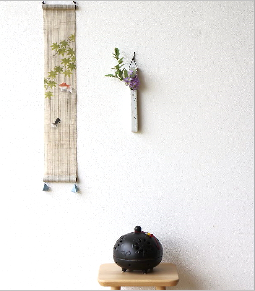 和陶器掛け花 八(2)