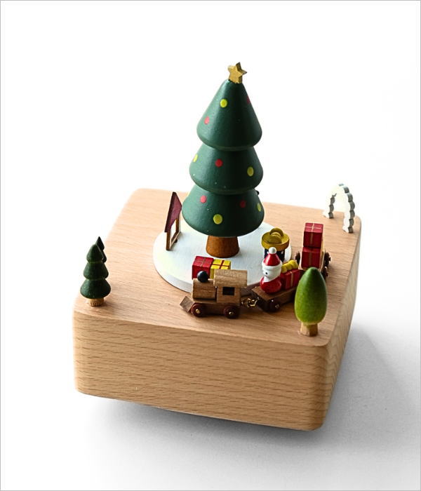 木製クリスマスオルゴール A(2)