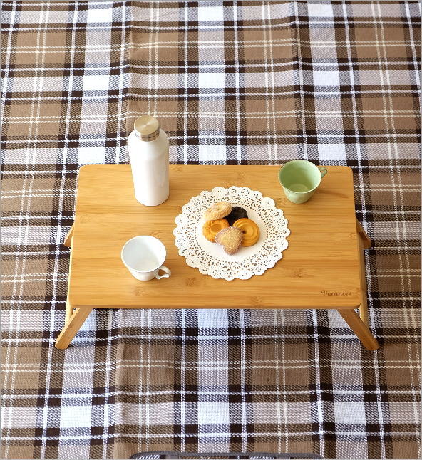 ミニテーブル ピクニック 折り畳みバンブーテーブル S(1)