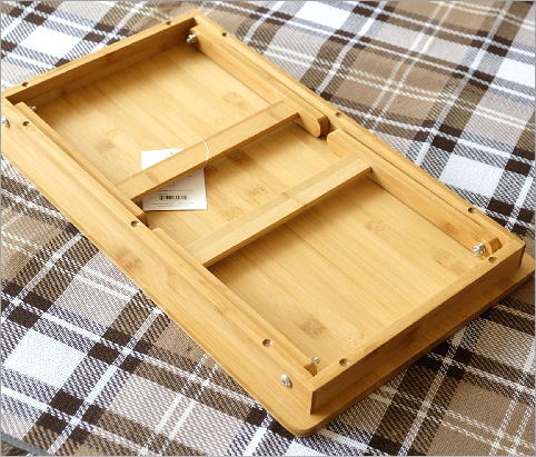 コンパクト アウトドア 折り畳みバンブーテーブル S(3)