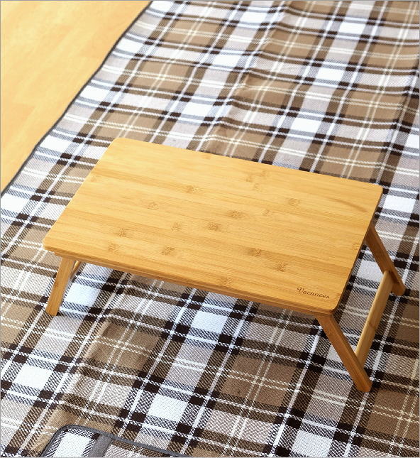 おしゃれ 竹製 折り畳みバンブーテーブル S(4)