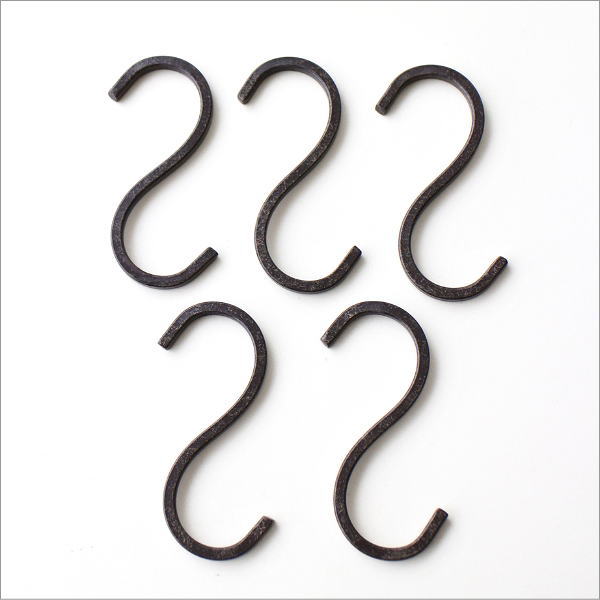 ミニS字フック5本セット(6)