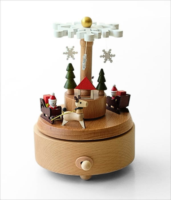 木製クリスマスオルゴール B(6)