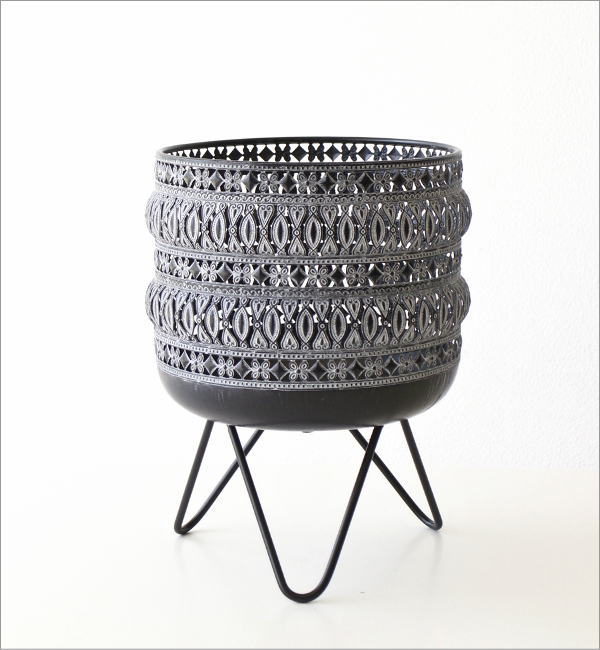 メタルフラワー バスケットスタンド Mサイズ(6)