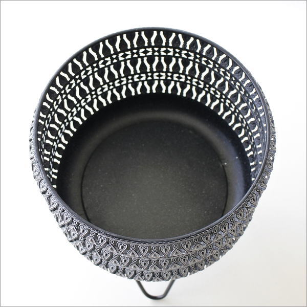 メタルフラワー バスケットスタンド Lサイズ(3)