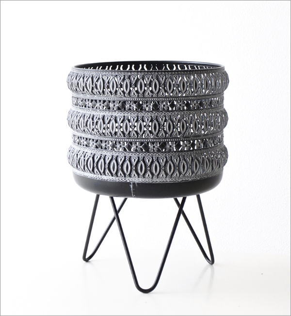 メタルフラワー バスケットスタンド Lサイズ(6)