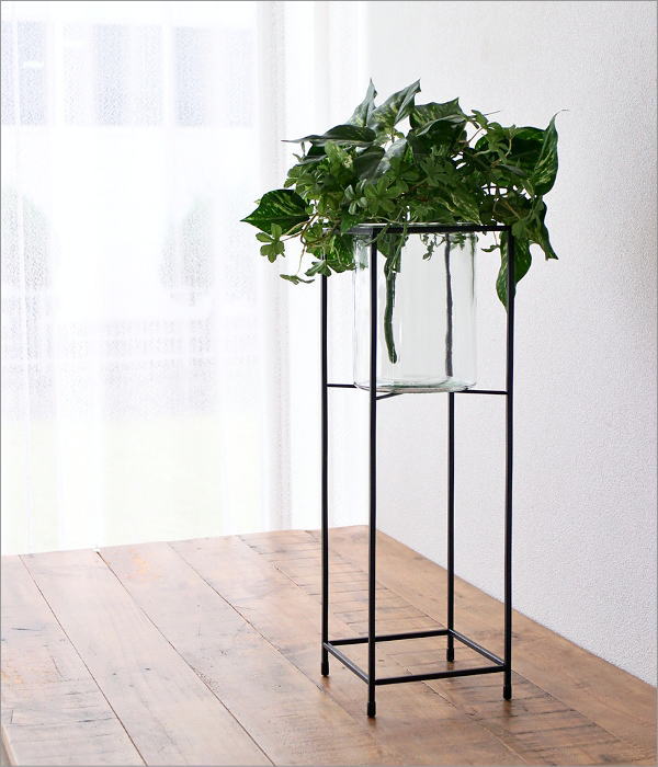 アイアンとガラスのスタンドベース Hi(1)