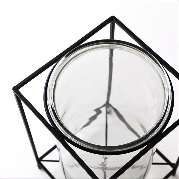 アイアンとガラスのスタンドベース Low(2)