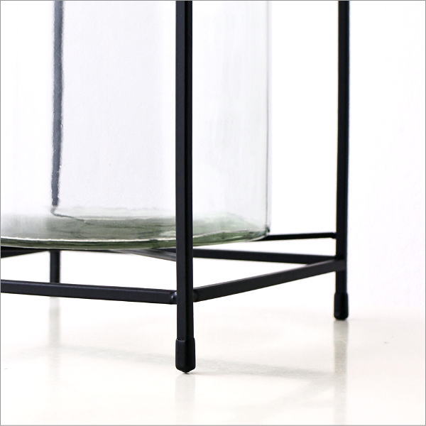 アイアンとガラスのスタンドベース Low(3)