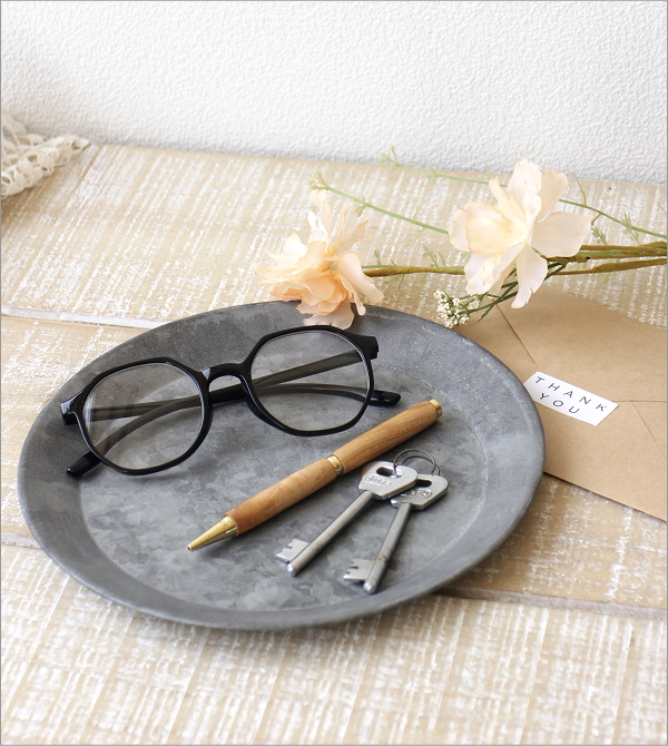 ブリキラウンドトレイ XL (5)