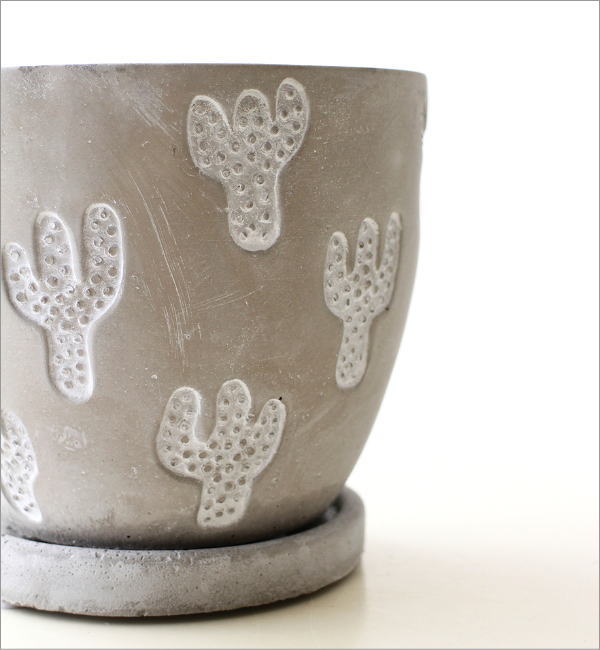 レリーフ プランター サボテン Lサイズ(2)