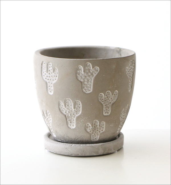 レリーフ プランター サボテン Lサイズ(6)