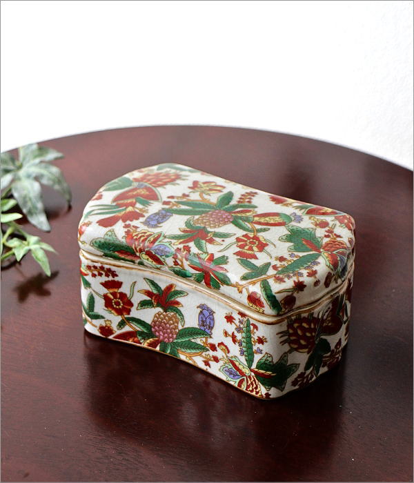 小物入れ 蓋付き 陶器 アクセサリーケース 小物収納 卓上 収納ボックス