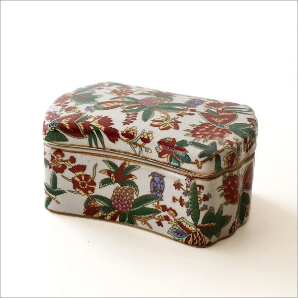 小物入れ 蓋付き 陶器 アクセサリーケース 小物収納 卓上 収納ボックス