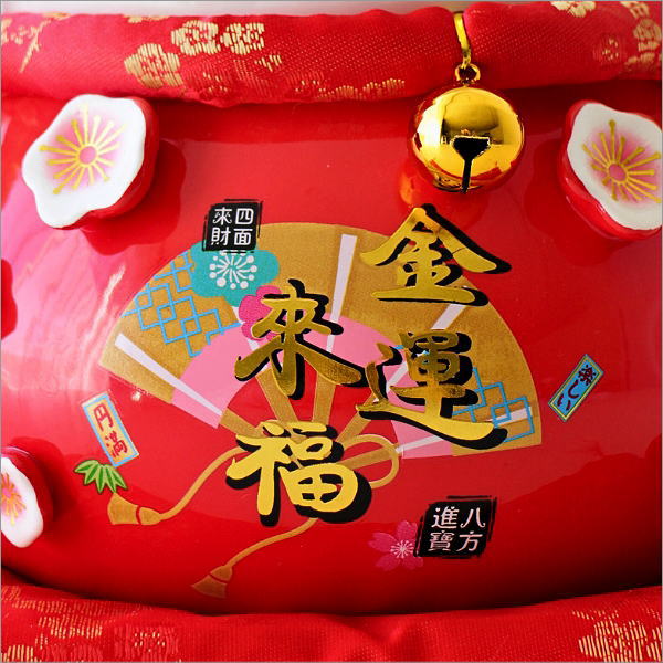 金運来福 招き猫の貯金箱 L(2)